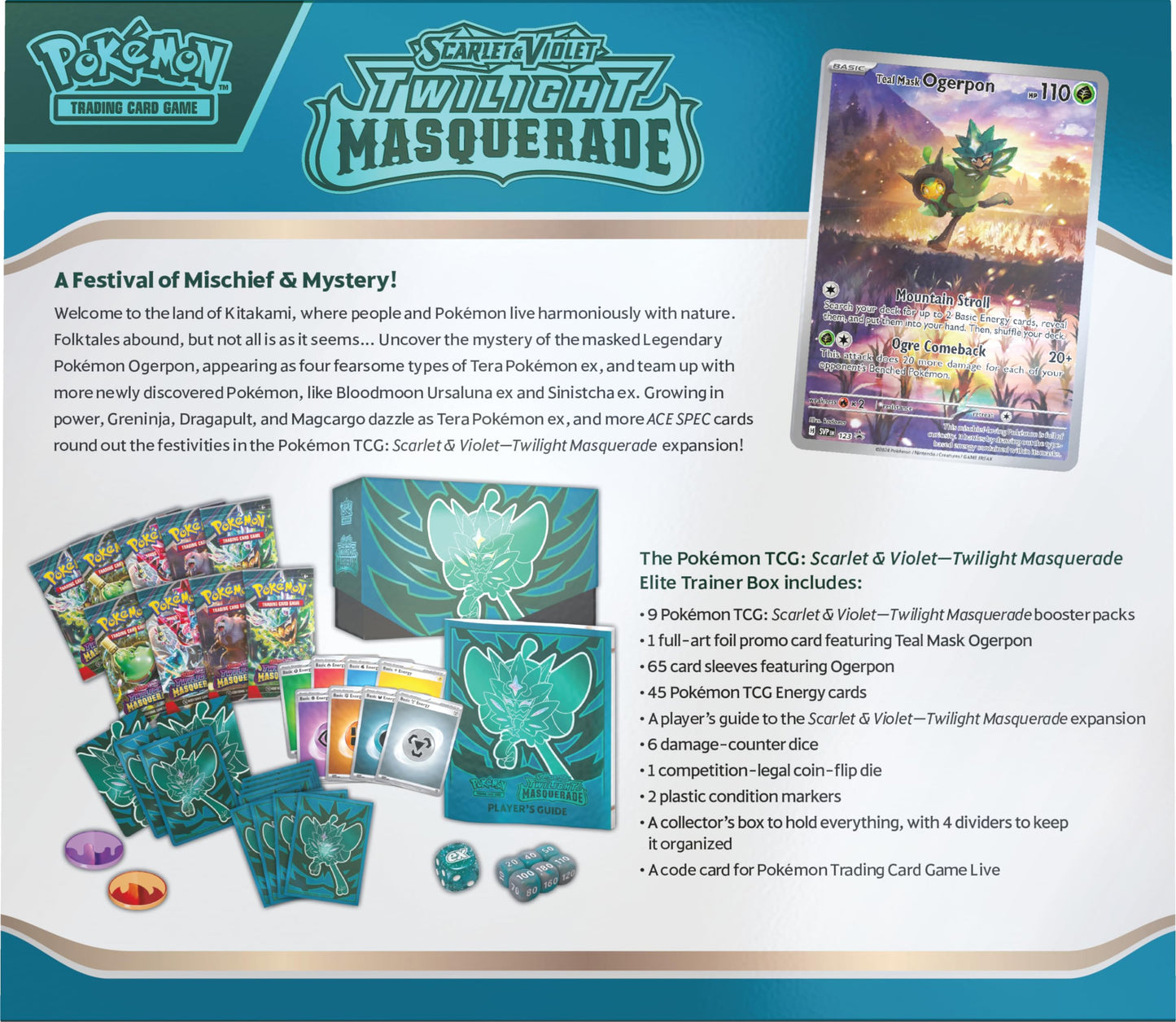 Pokémon TCG: Scarlet & Violet—Twilight Masquerade Elite Trainer Box