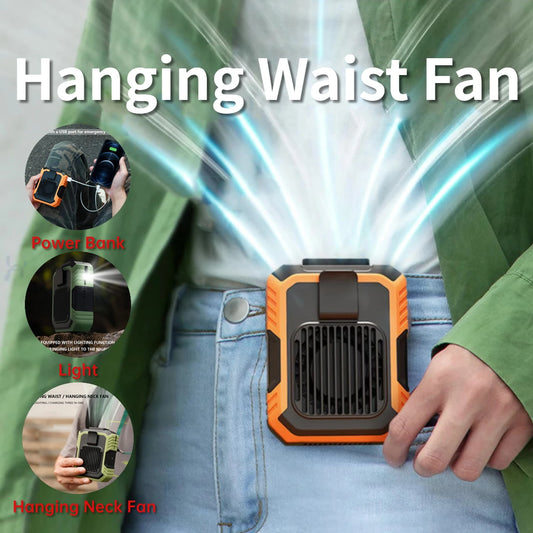 Portable Body/Neck Fan and Power Bank